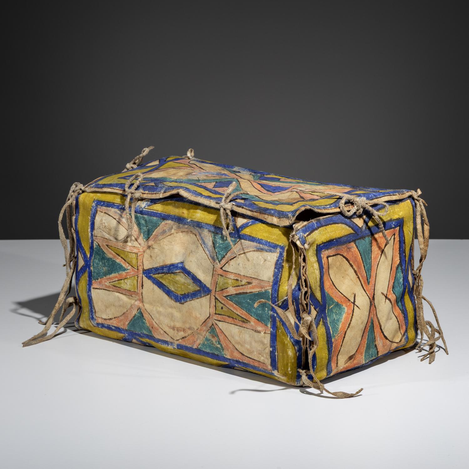 Sioux Painted Parfleche Box