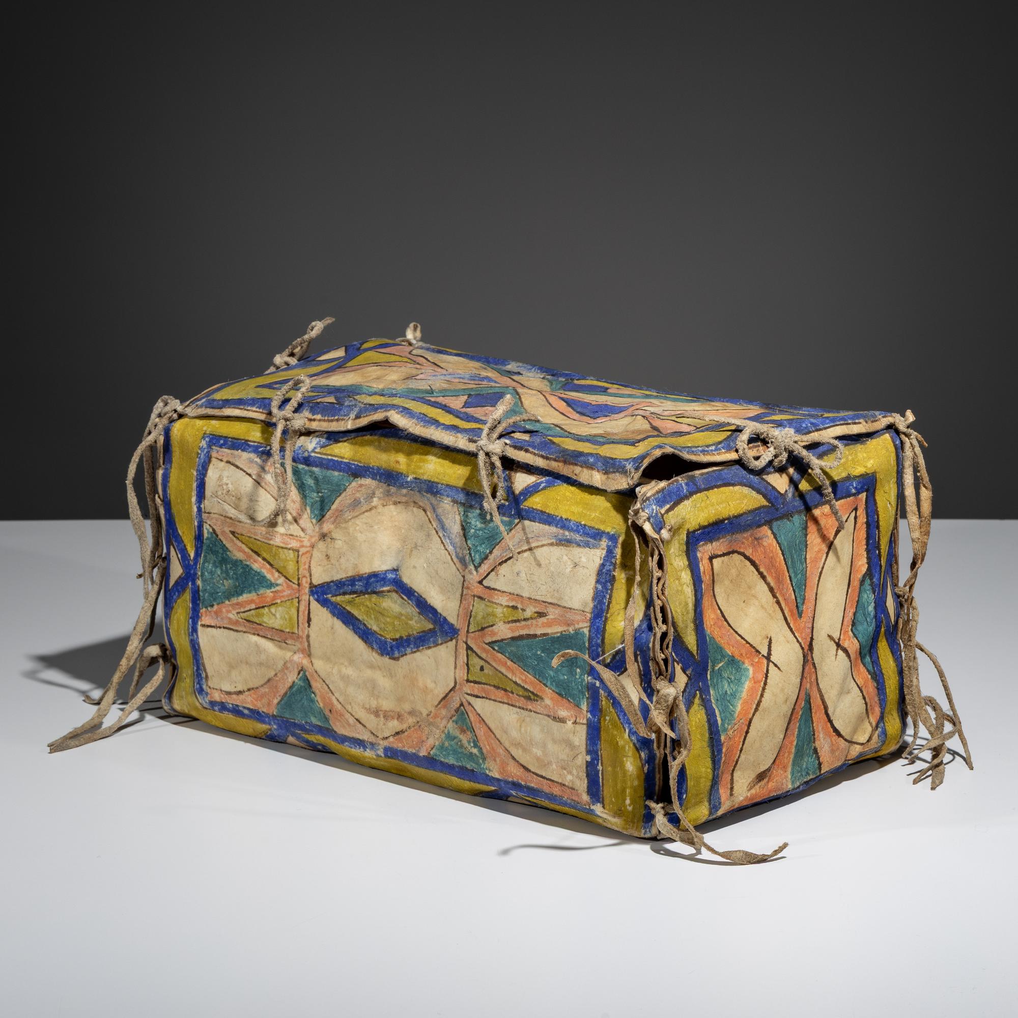 Sioux Painted Parfleche Box