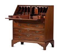 A Federal Style Inlaid Mahogany Slant Front Desk