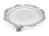 A Small Classical Silver Salver, Thomas Fletcher (1787-1866) & Sidney Gardiner (1787-1828), Active 1811-1827, Philadelphia, PA, Circa 1820s