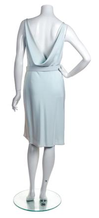 A Bill Blass Sea Foam Sleeveless Dress, Size 8.