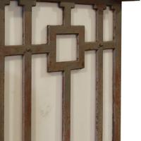 A Pair of Prairie School Cast Iron Bridge Lights 22" W X 22" D X 54.5" H — United States, Circa 1900
