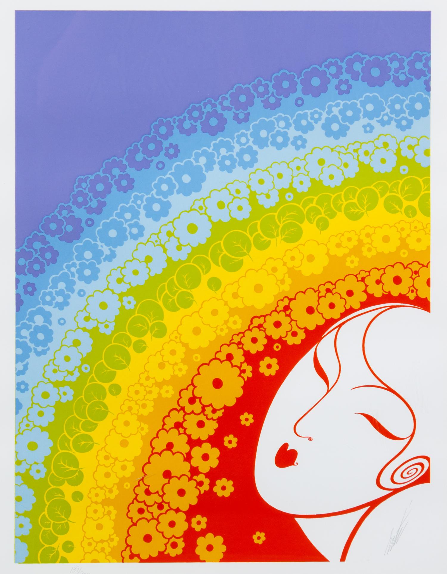 Erte, (French, 1892-1990), Rainbow in Blossom, 1977
