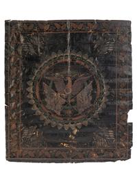 [FLAGS & PATRIOTIC TEXTILES]. Centennial banner, 1876.