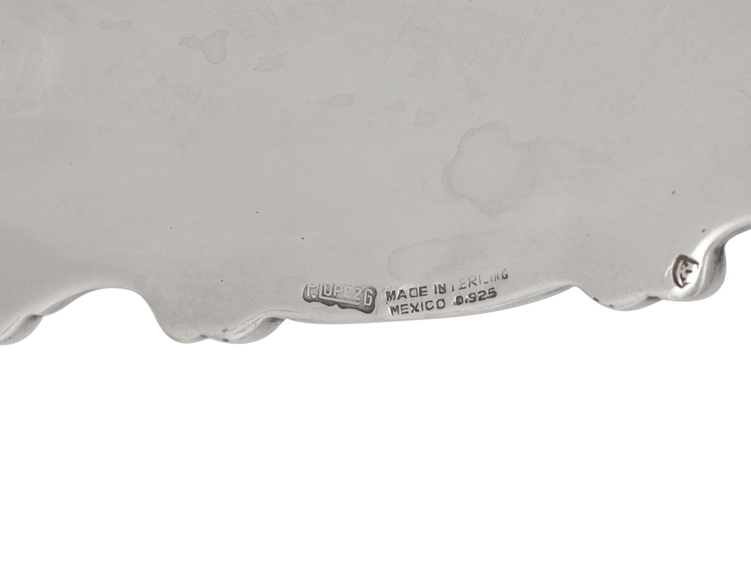A Mexican Silver Well-and-Tree Platter