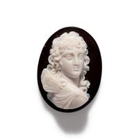 A Neoclassical Onyx Cameo with the Goddess Psyche
