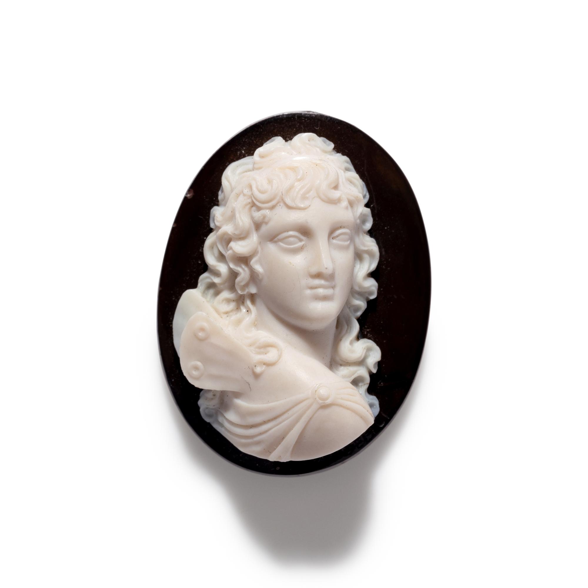 A Neoclassical Onyx Cameo with the Goddess Psyche