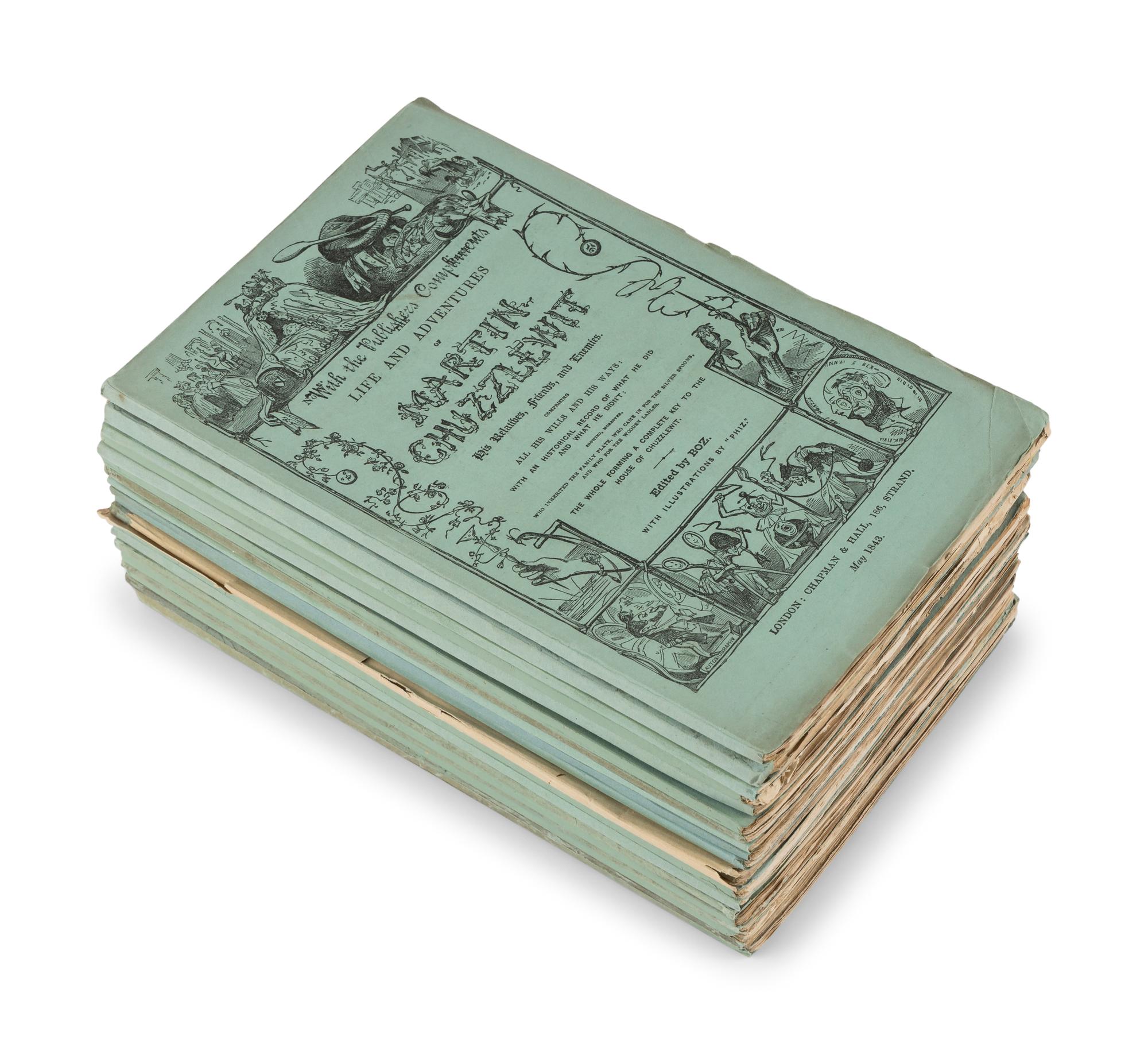 DICKENS, Charles (1812-1870). The Life and Adventures of Martin Chuzzlewit . London: Chapman & Hall, January 1843 - July 1844.