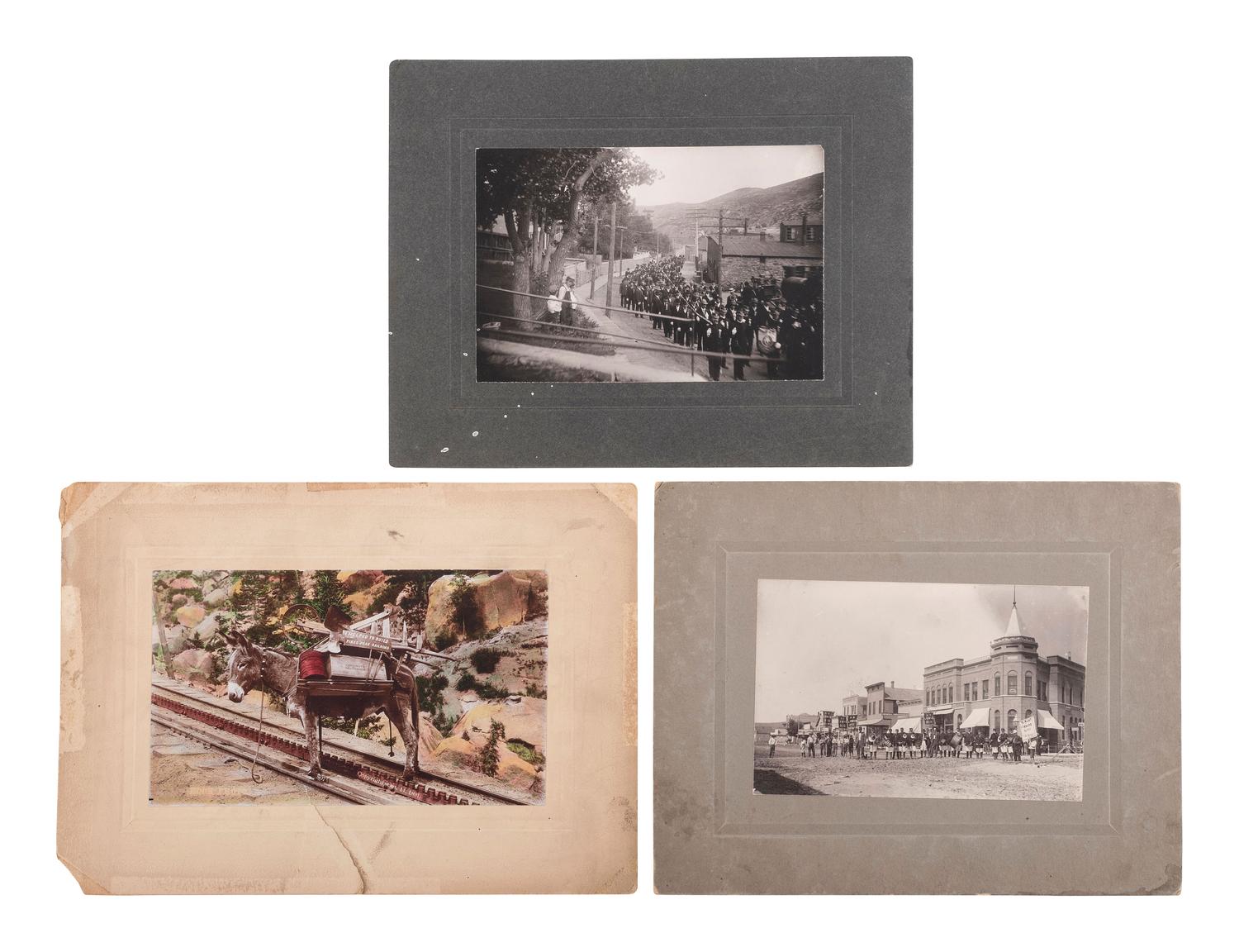 [WESTERN AMERICANA]. A large group of mining and other western scenes, including: