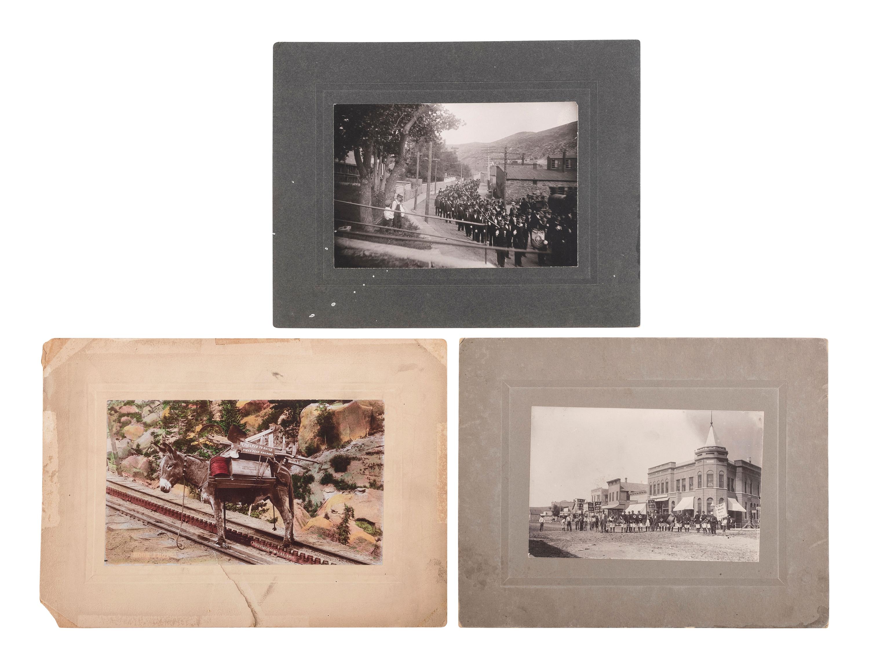 [WESTERN AMERICANA]. A large group of mining and other western scenes, including: