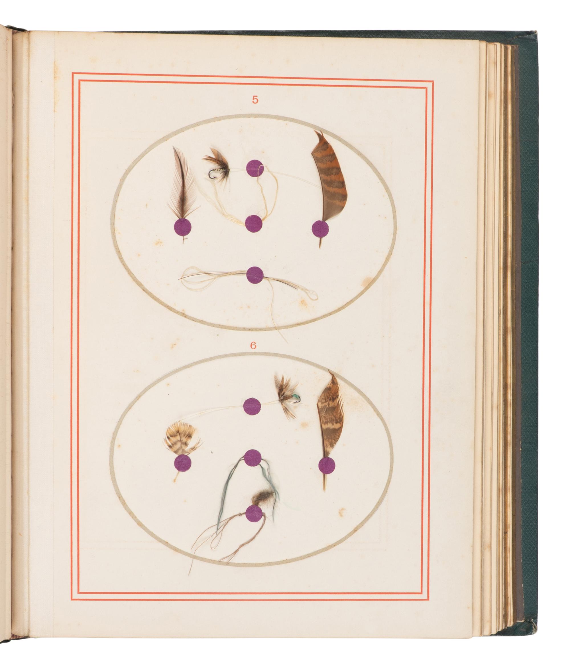 [ANGLING]. ALDAM, W.H. A Quaint Treatise on "Flees, and the Art a Artyfichall Flee Making," by an old man...with editorial north and patterns of flies, and samples of the materials for making each fly . London: John B. Day, 1875.