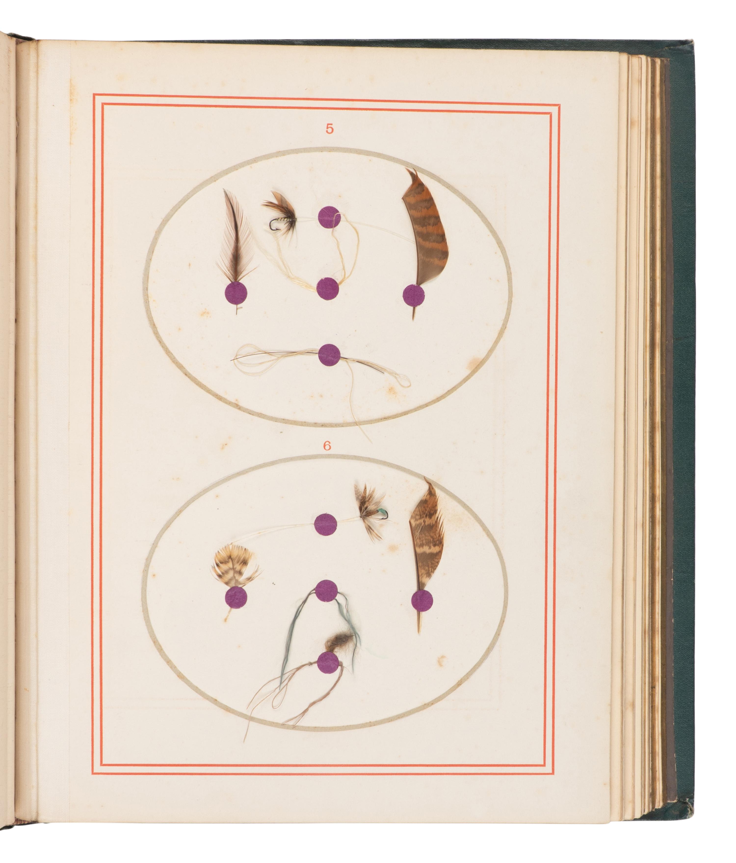 [ANGLING]. ALDAM, W.H. A Quaint Treatise on "Flees, and the Art a Artyfichall Flee Making," by an old man...with editorial north and patterns of flies, and samples of the materials for making each fly . London: John B. Day, 1875.