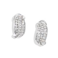 WHITE GOLD AND DIAMOND EARRINGS