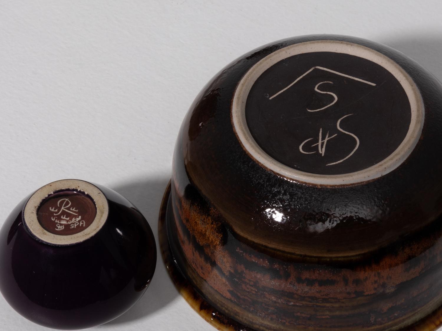 Collection of Five Vessels Rörstrand, Sweden and Designhuset