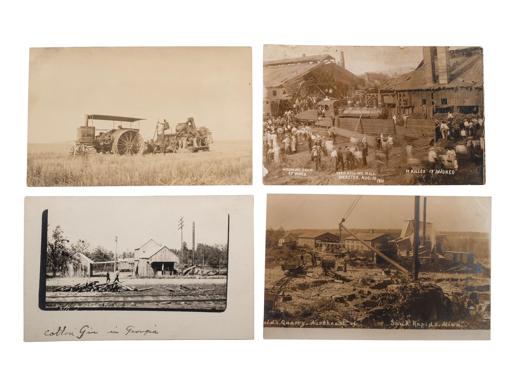 [EPHEMERA]. Over 170 RPPCs & photographs of the Midwest and Eastern United States.