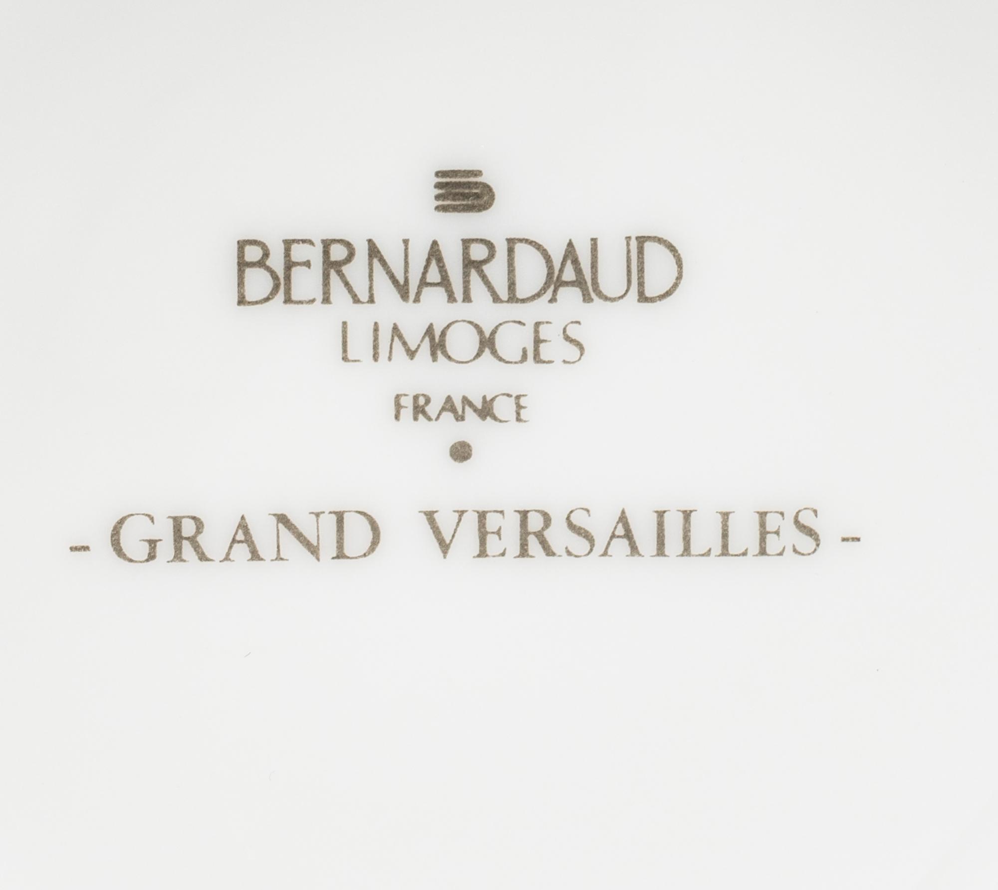 A Bernardaud Limoges Grand Versailles Porcelain Four-Piece Tea Service