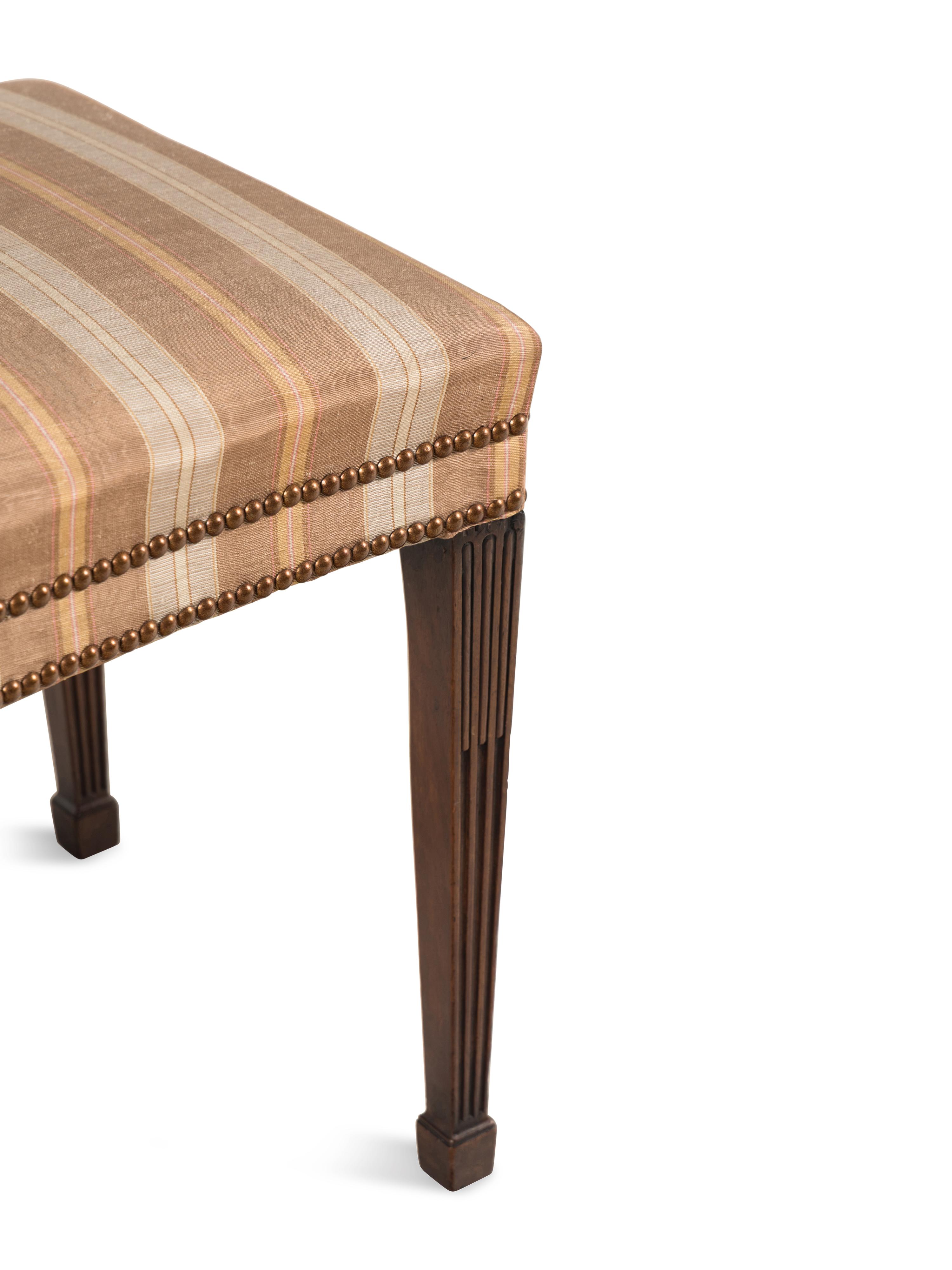 A George III Mahogany Hall Bench