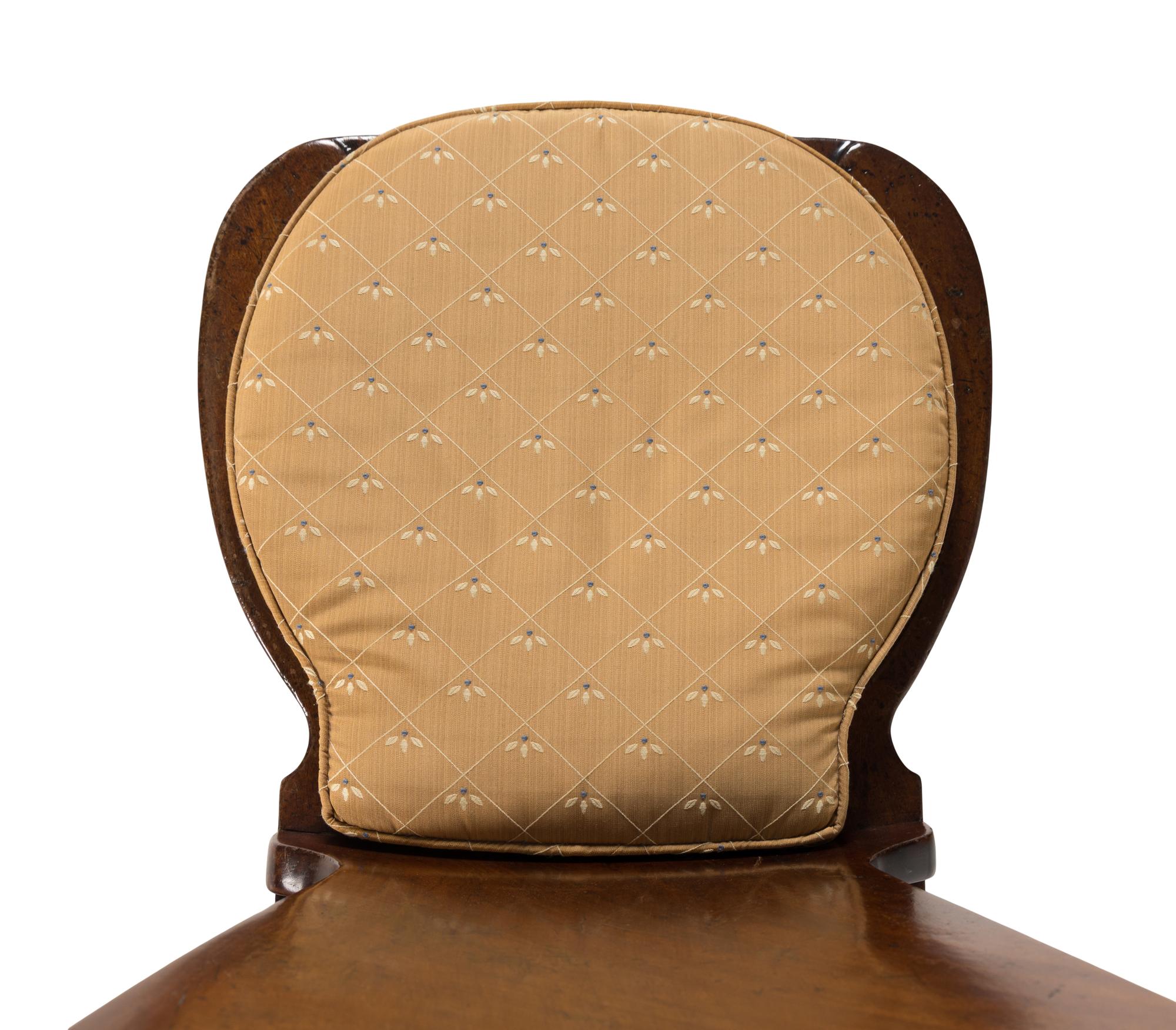 A Pair of George II Mahogany Hall Chairs