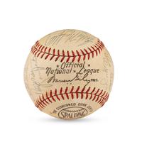 A 1968 St. Louis Cardinals Team Signed Autograph Baseball (Beckett Authentication Services Letter of Authenticity)