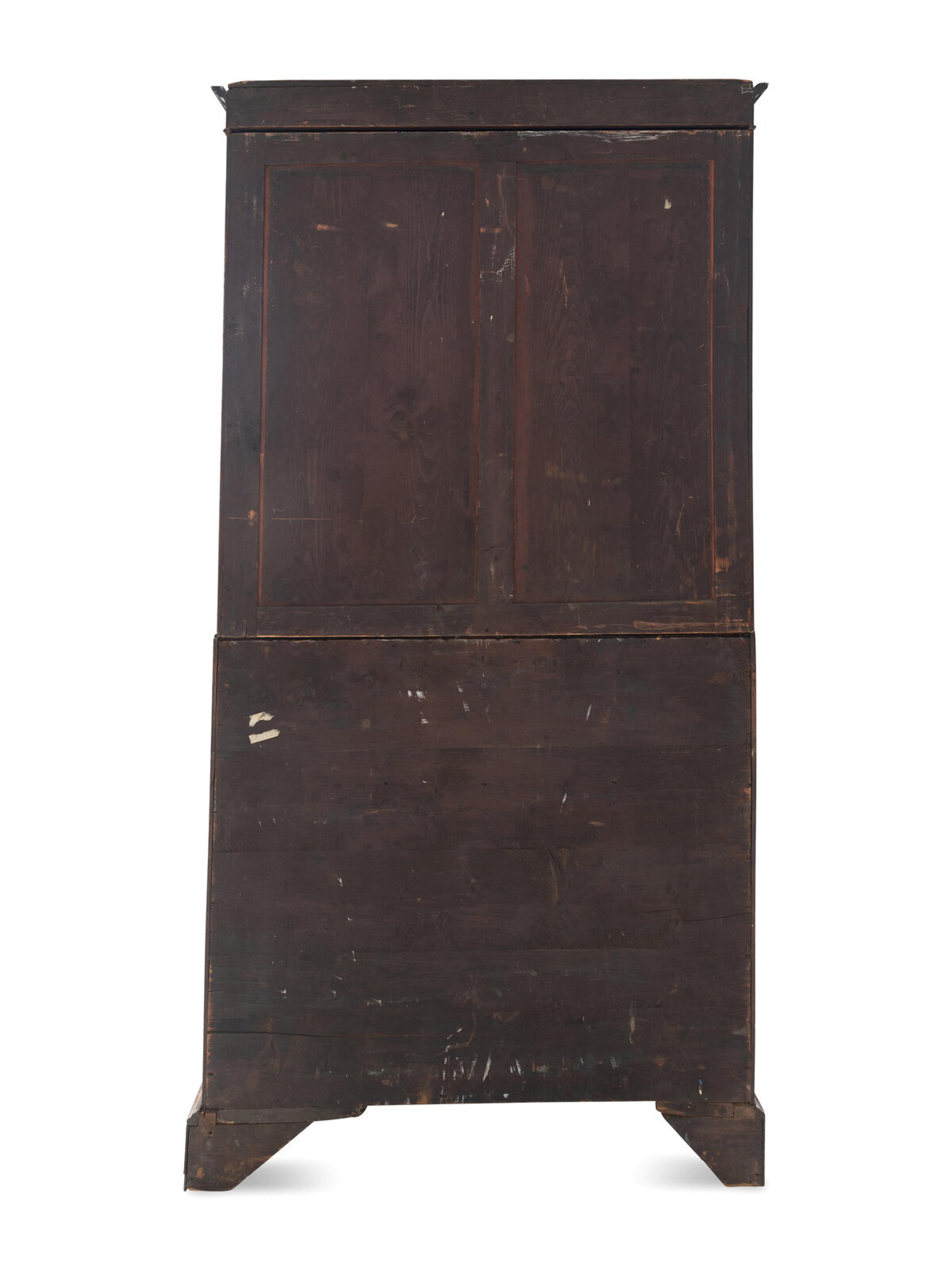 A George III Mahogany Bureau Bookcase