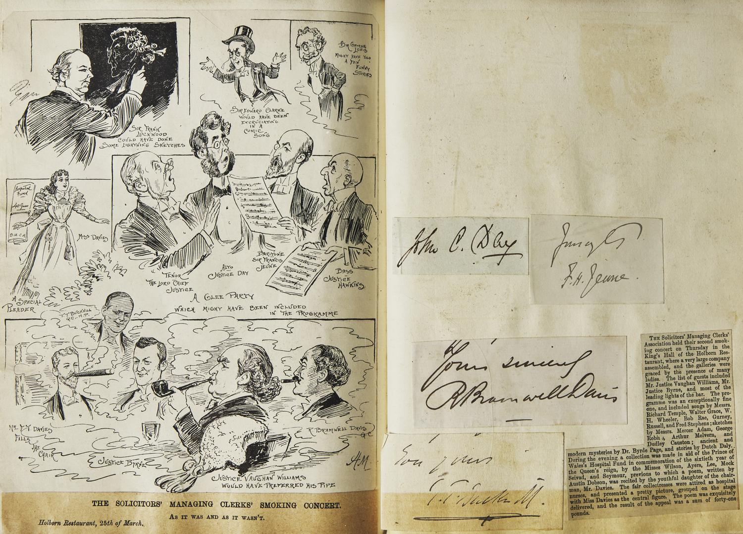 [Children’s & Illustrated] Dobson, Austin, and Harry Furniss, and Louis Wain, and Joseph Pennell, and Selwyn Image, et al. A Book of Drawings