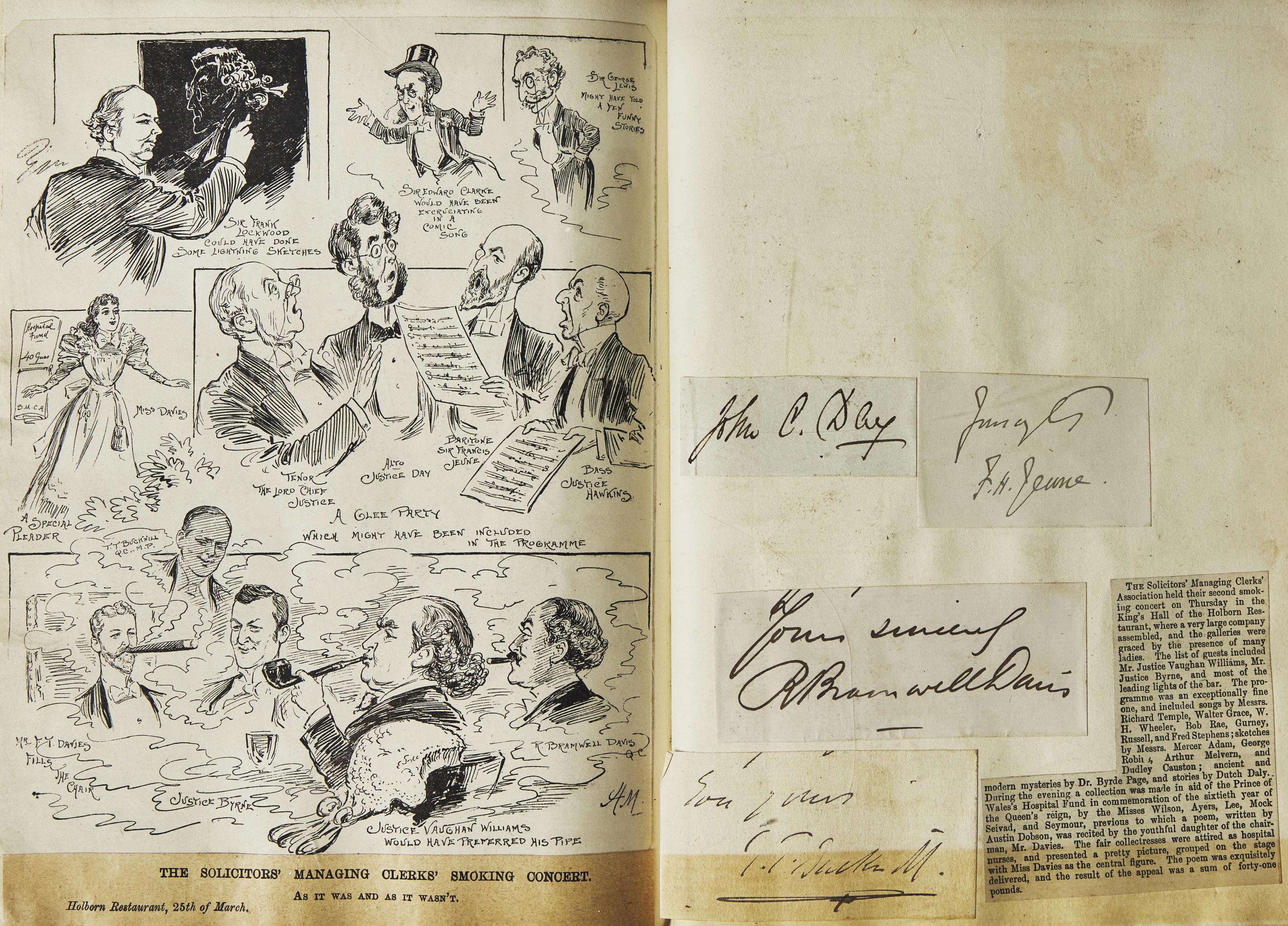[Children’s & Illustrated] Dobson, Austin, and Harry Furniss, and Louis Wain, and Joseph Pennell, and Selwyn Image, et al. A Book of Drawings