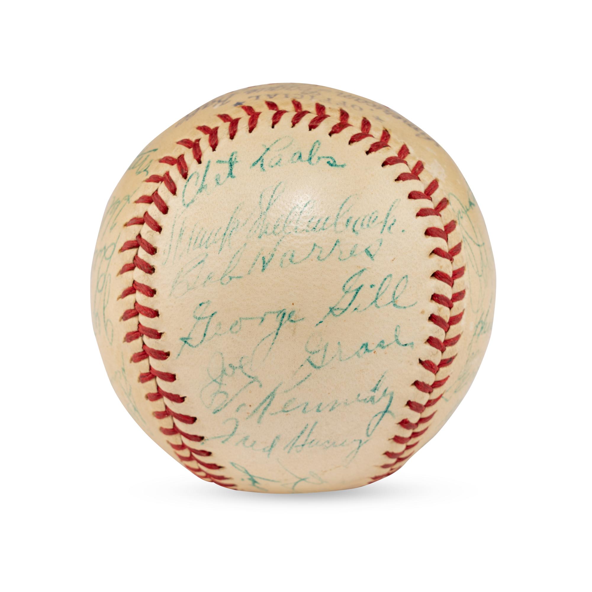 A 1939 St. Louis Browns Team Signed Autograph Baseball (Beckett Authentication Services)