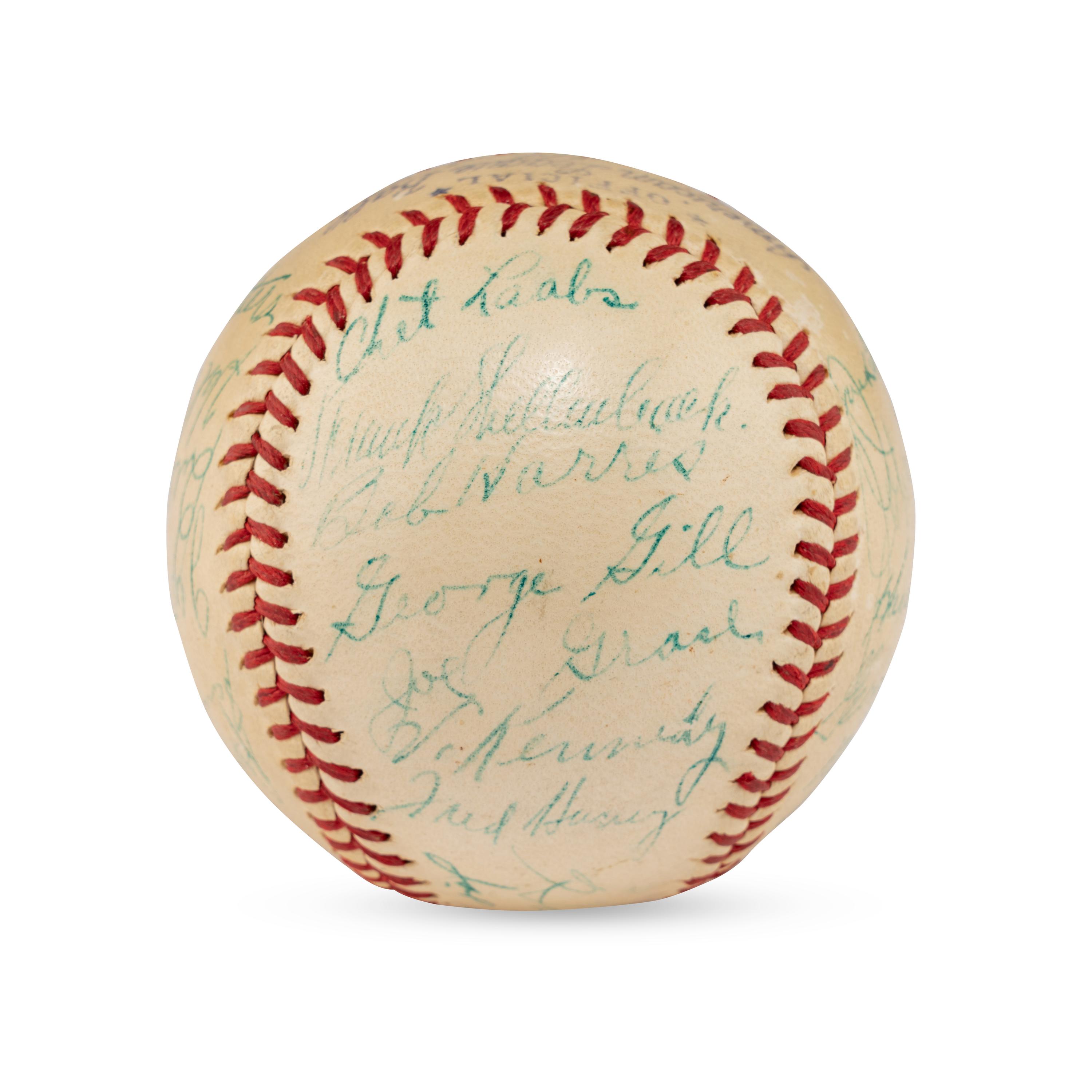 A 1939 St. Louis Browns Team Signed Autograph Baseball (Beckett Authentication Services)