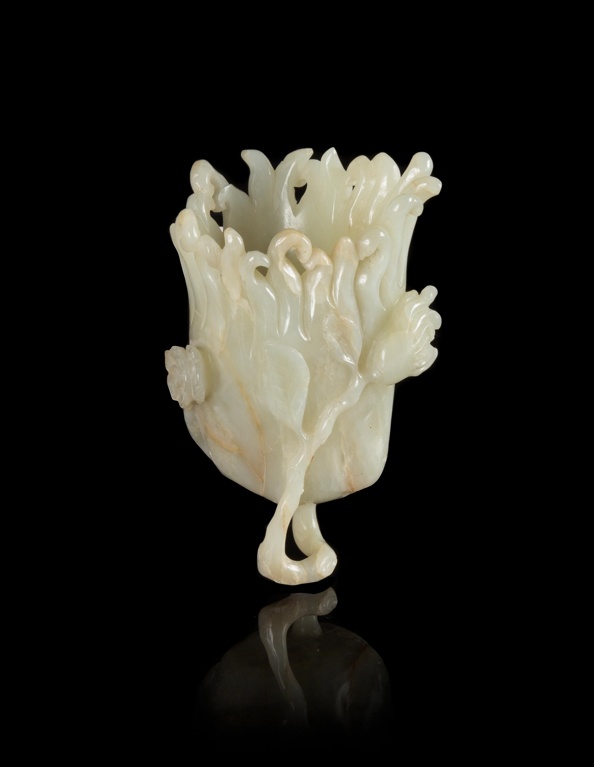 A White Jade Carving of a Buddha's Hand Citron — 19TH CENTURY