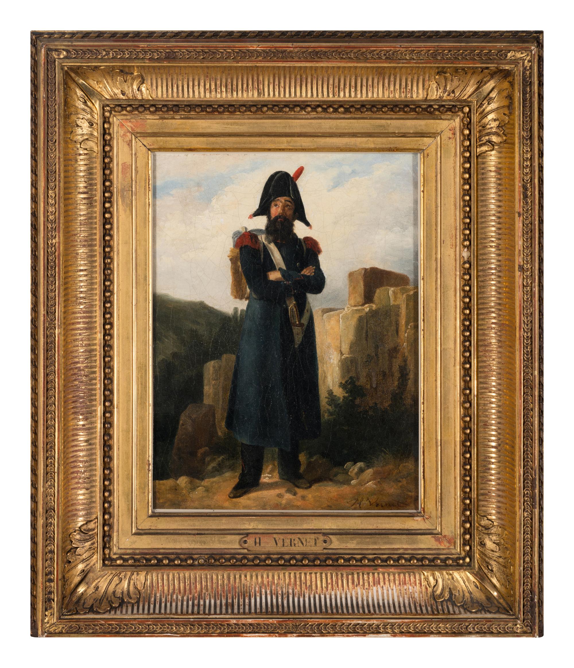 Soldier with Rifle and Side Arms , 1849