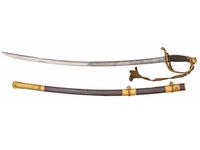 [CIVIL WAR]. High grade Horstmann US Model 1850 Staff & Field Officer’s sword with etched cavalry blade.