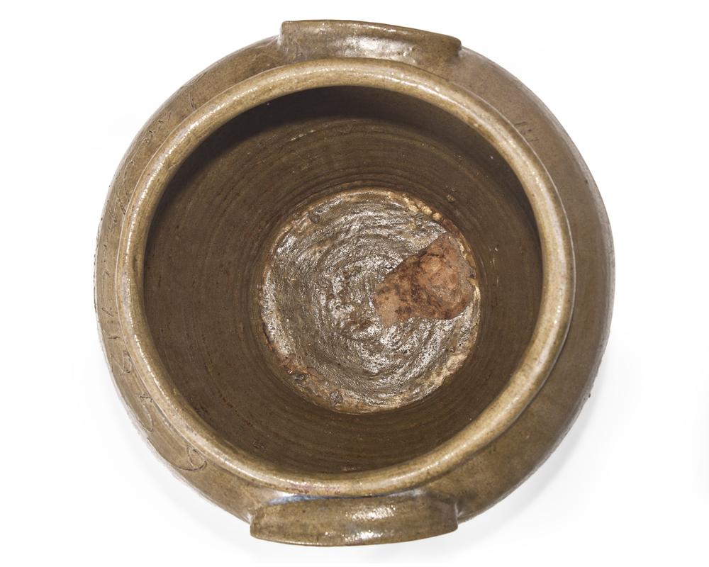 <strong>A Rare And Large David Drake Alkaline Glazed Two-Handled Stoneware Storage Jar</strong>