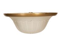 A Frosted Glass Dome Flush-Mount Ceiling Fixture