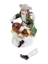 A Group of Three Meissen Porcelain Figures