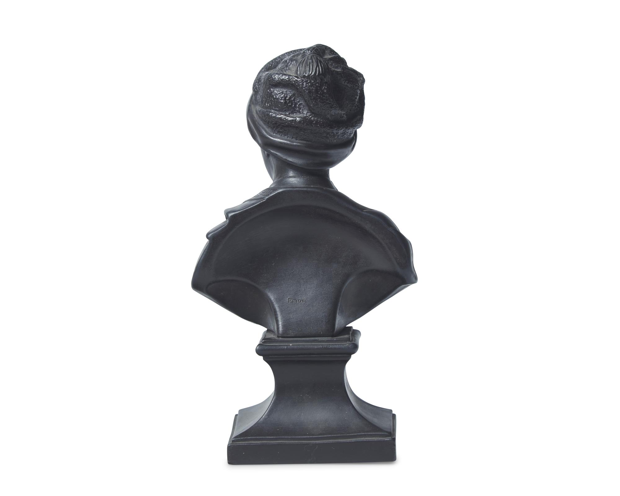 A Wedgwood Black Basalt Bust of Matthew Prior