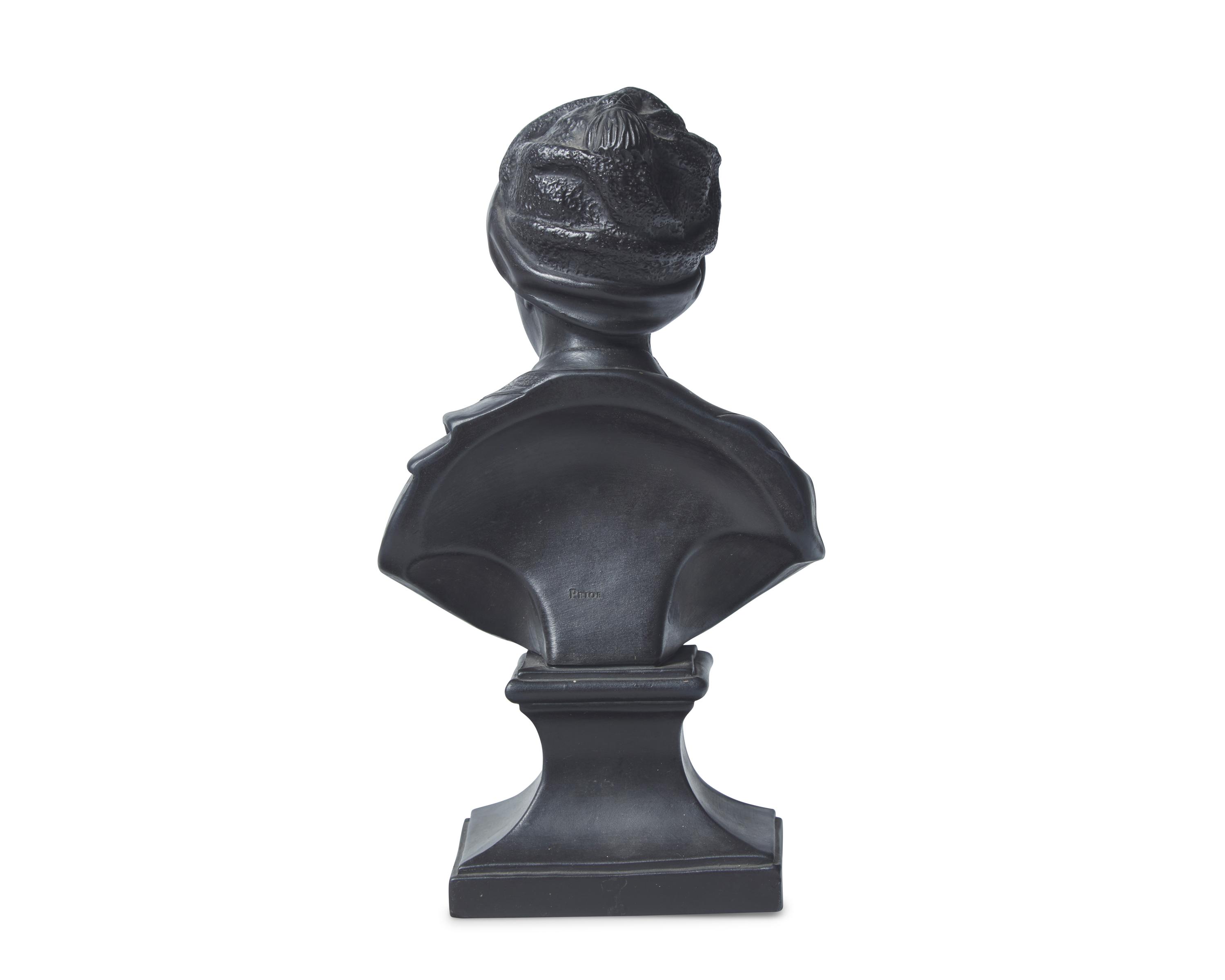 A Wedgwood Black Basalt Bust of Matthew Prior
