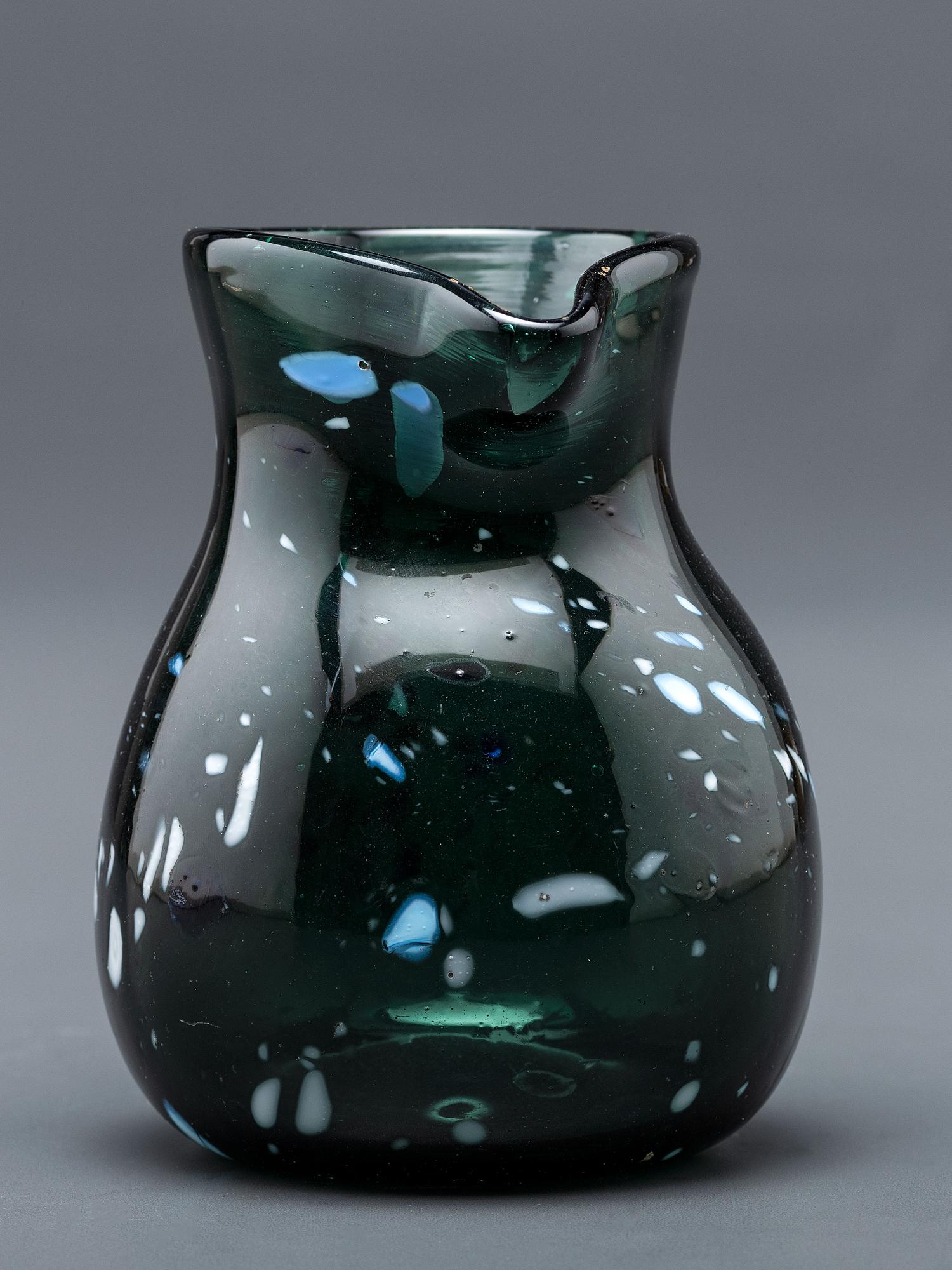 A New York Blown-Glass Pitcher in Green