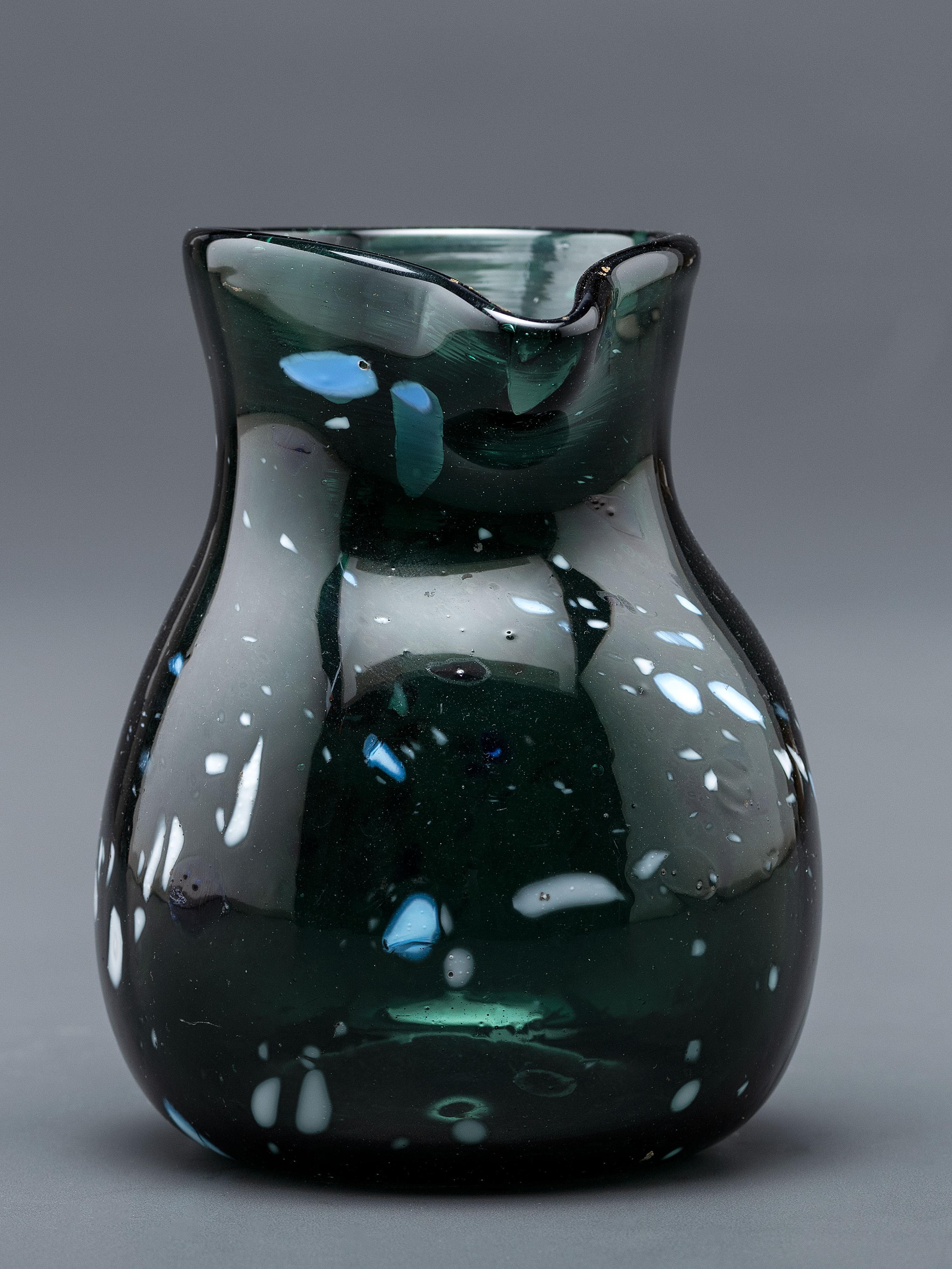 A New York Blown-Glass Pitcher in Green
