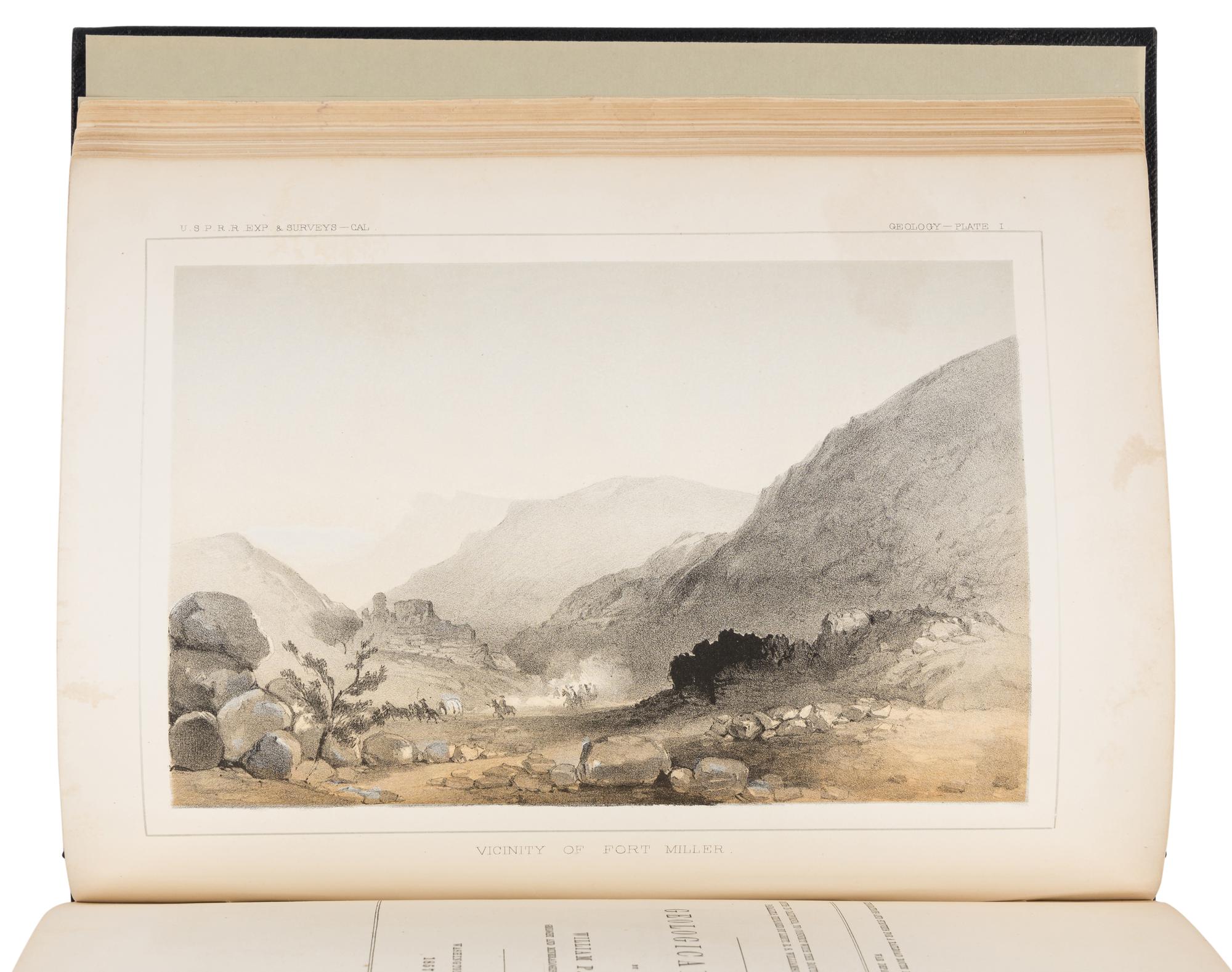 [PACIFIC RAILROAD SURVEY]. Reports of Explorations and Surveys, to Ascertain the Most Practicable and Economical Route for a Railroad from the Mississippi River to the Pacific Ocean.. . Washington: Beverley Tucker, A.O.P. Nicholson, Thomas H. Ford, 1855-1860.