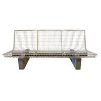 A Mid-Century Marble and Metal Bench 71" W x 30" D x 31" H — Italy, Mid-20th Century