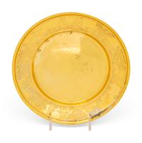 An American Gilt Silver Children's Plate