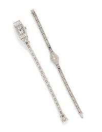 COLLECTION OF WHITE GOLD AND DIAMOND JEWELRY