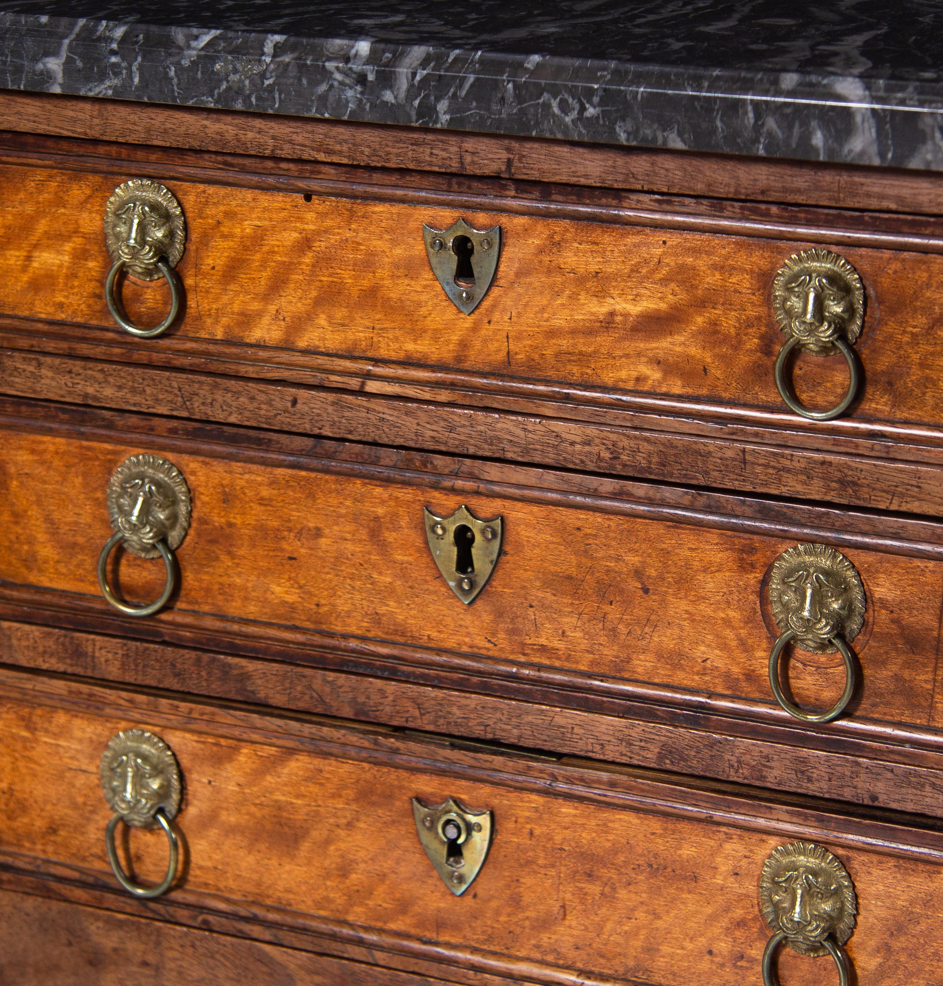 A Louis XVI Marble-Top Diminutive Commode