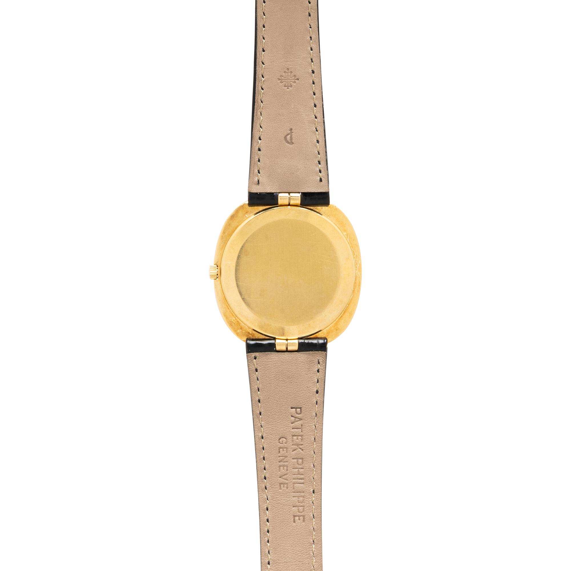 PATEK PHILIPPE, REF. 3589J 18K YELLOW GOLD 'GRAND ELLIPSE' WATCH