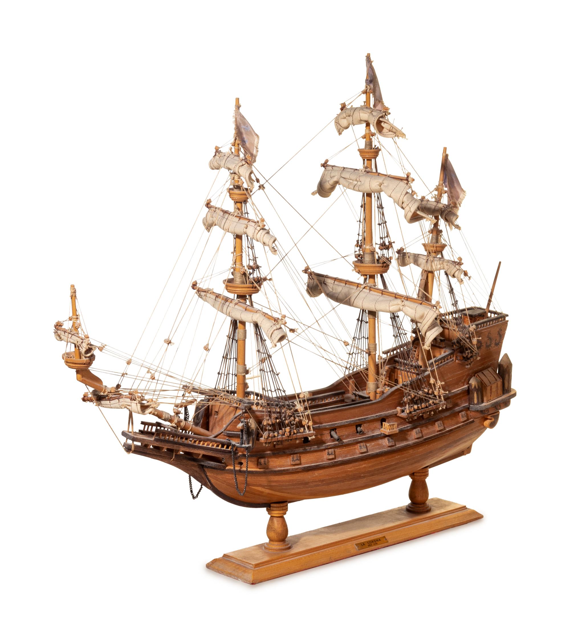A Model of a Three-Mast Ship