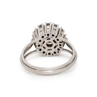 CULTURED PEARL AND DIAMOND RING