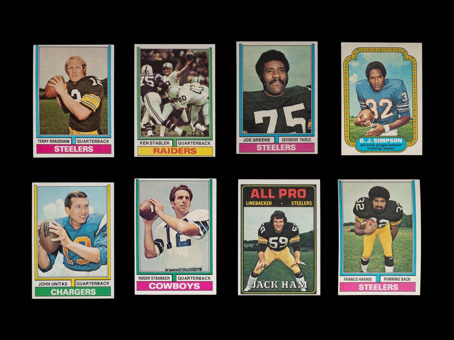 A Complete Set of 1974 Topps Football Cards (528/528)
