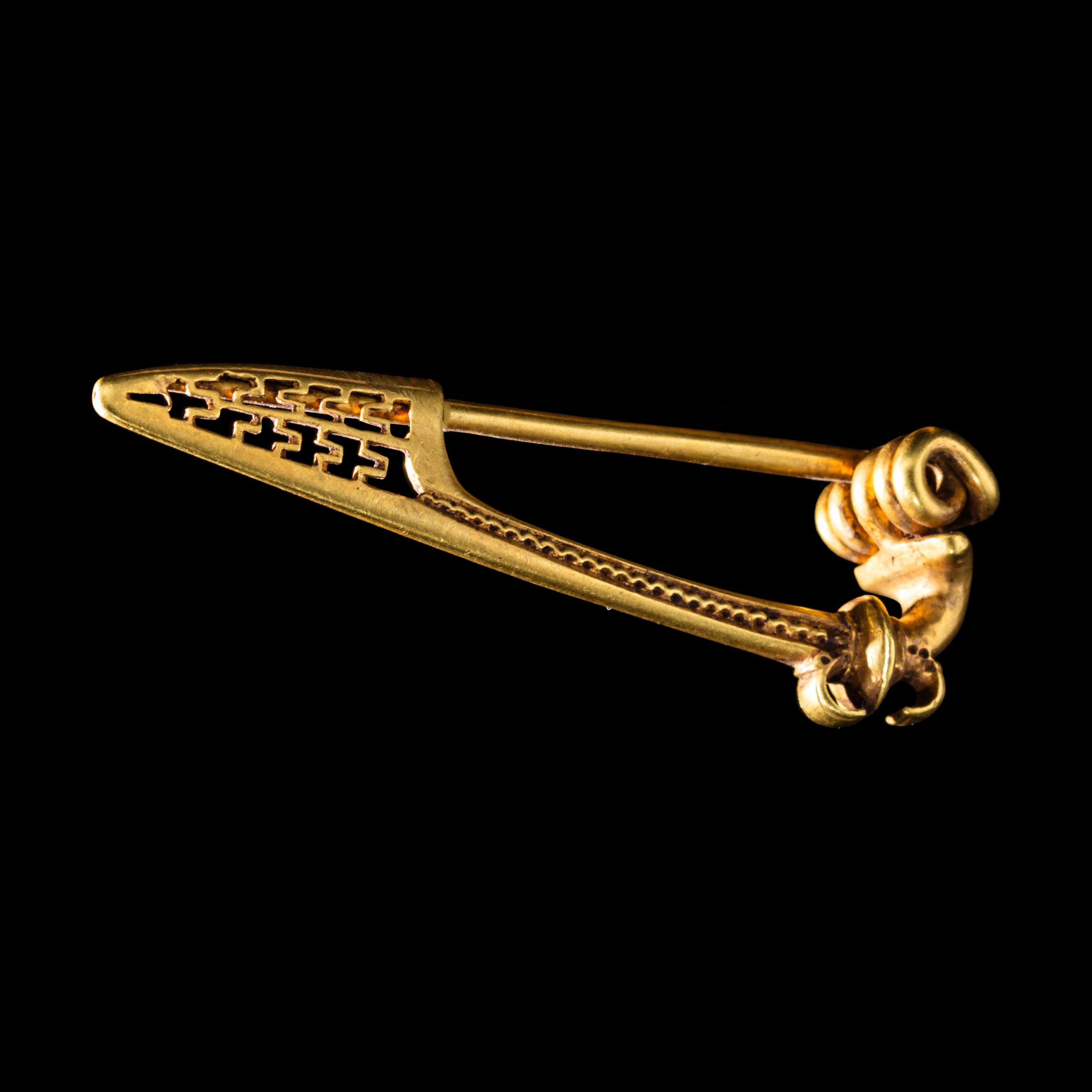 A Roman Gold Fibula