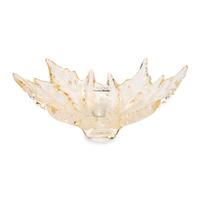 A Lalique Champs Elyseés Amber Bowl