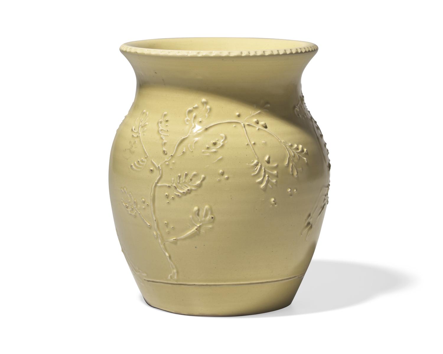 A Wedgwood Slip Decorated Stoneware Vase